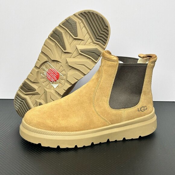 UGG Non-Slip Sheepskin Womens Brown Snow Boots - Picture 6 of 9